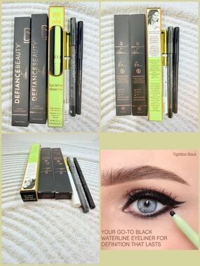 NWT Black Eyeliner Bundle Pixi Defiance Beauty Estate Black Eyeliner Lot NEW